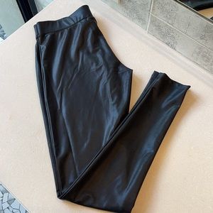 Express low rise faux leather leggings